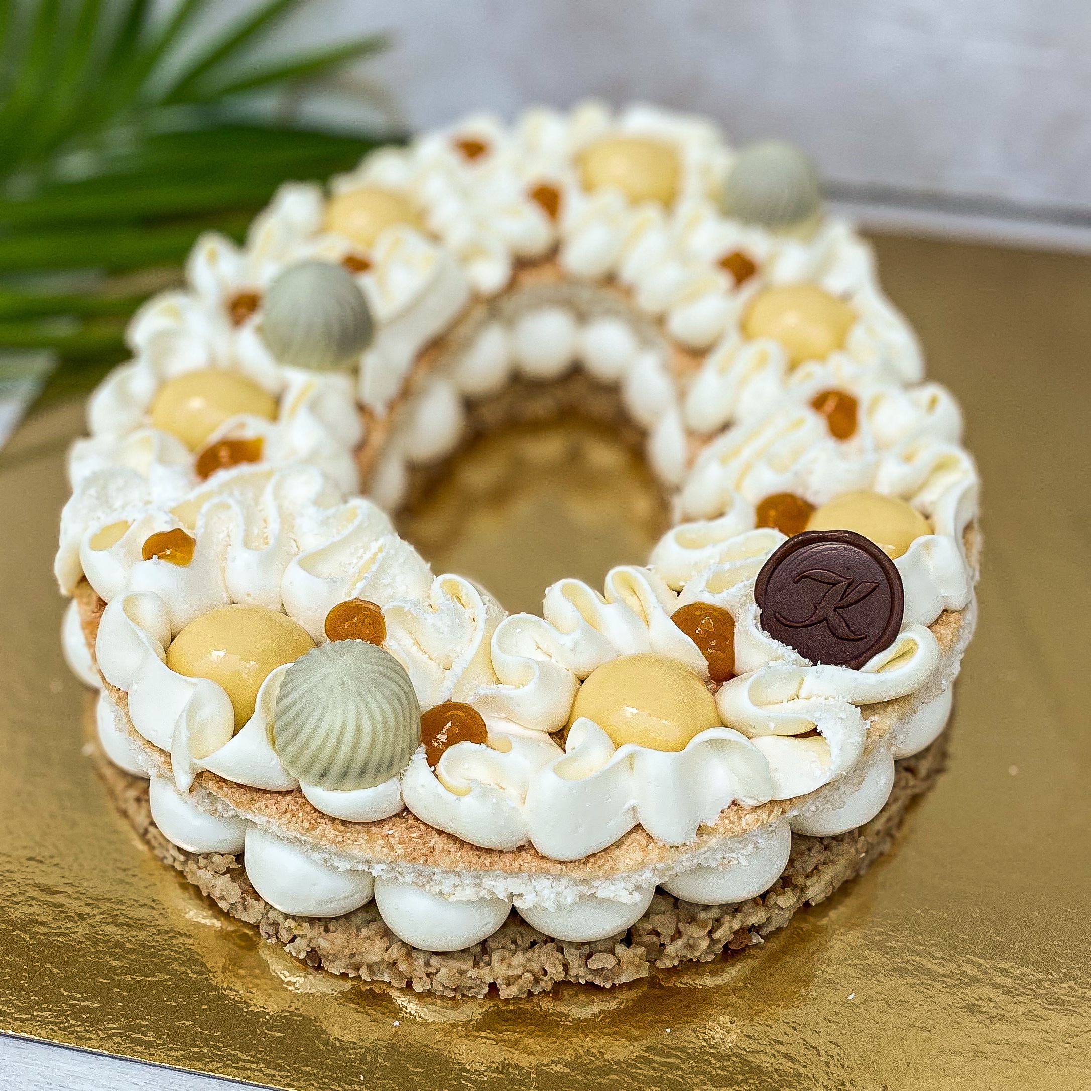 Entremets de Pâques chocolat blanc - passion - coco – Image 1